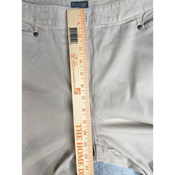 Additions by Chicos Ladies Khaki Twill Pants Size 12 Short Pants - Picture 7 of 15